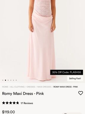 Romy Light Pink Maxi Skirt